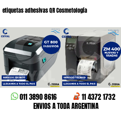etiquetas adhesivas QR Cosmetología