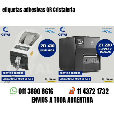 etiquetas adhesivas QR Cristalería