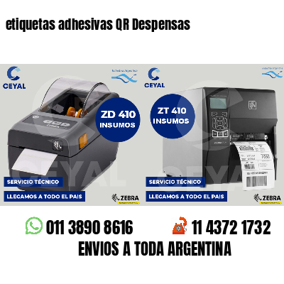 etiquetas adhesivas QR Despensas