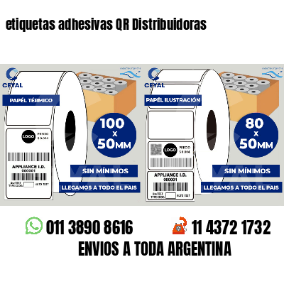 etiquetas adhesivas QR Distribuidoras