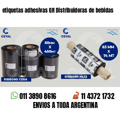 etiquetas adhesivas QR Distribuidoras de bebidas