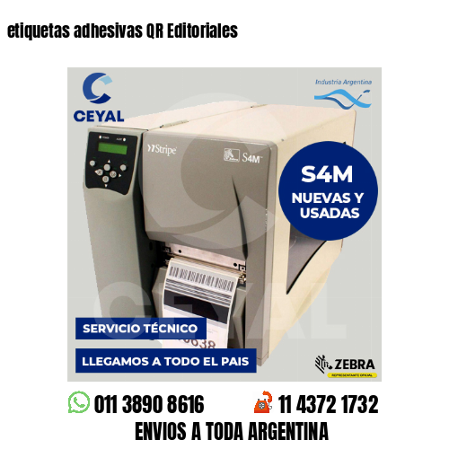 etiquetas adhesivas QR Editoriales