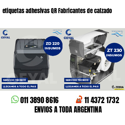 etiquetas adhesivas QR Fabricantes de calzado