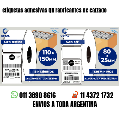etiquetas adhesivas QR Fabricantes de calzado