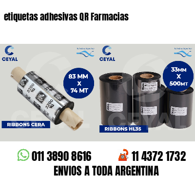 etiquetas adhesivas QR Farmacias