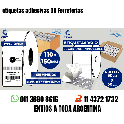 etiquetas adhesivas QR Ferreterías