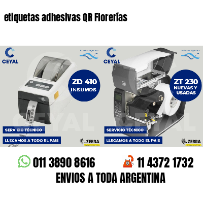 etiquetas adhesivas QR Florerías