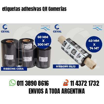 etiquetas adhesivas QR Gomerías