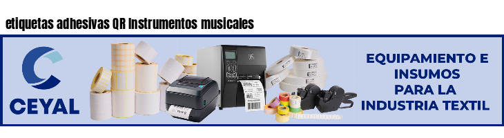 etiquetas adhesivas QR Instrumentos musicales