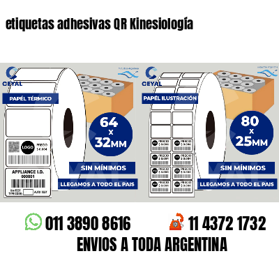 etiquetas adhesivas QR Kinesiología