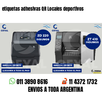 etiquetas adhesivas QR Locales deportivos