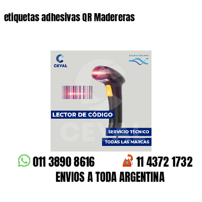 etiquetas adhesivas QR Madereras
