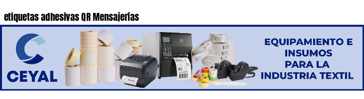 etiquetas adhesivas QR Mensajerías