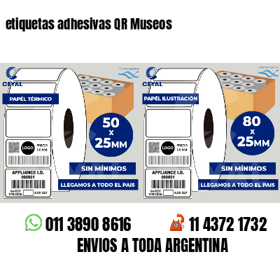 etiquetas adhesivas QR Museos