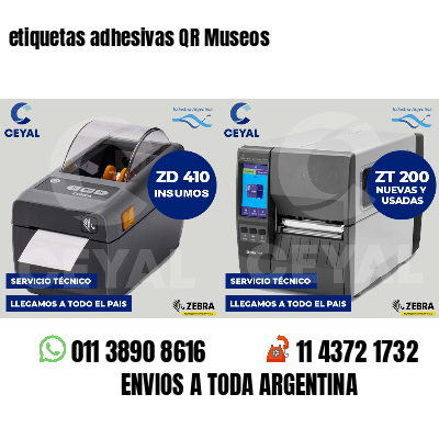 etiquetas adhesivas QR Museos