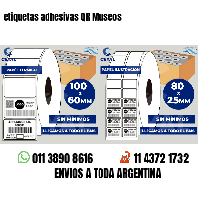 etiquetas adhesivas QR Museos