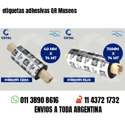 etiquetas adhesivas QR Museos