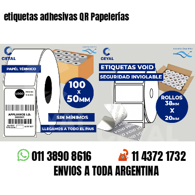 etiquetas adhesivas QR Papelerías
