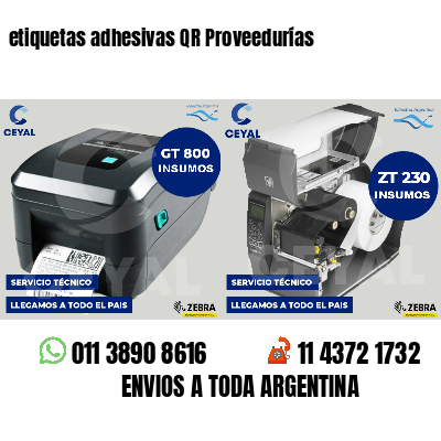 etiquetas adhesivas QR Proveedurías