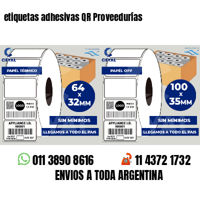etiquetas adhesivas QR Proveedurías