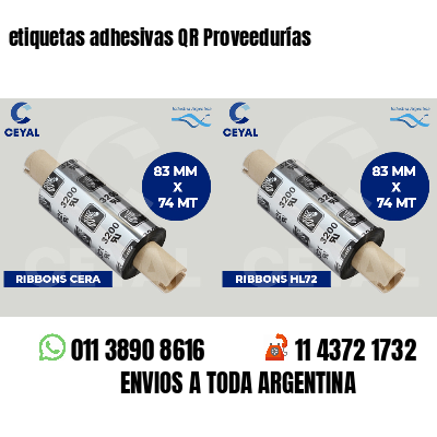 etiquetas adhesivas QR Proveedurías