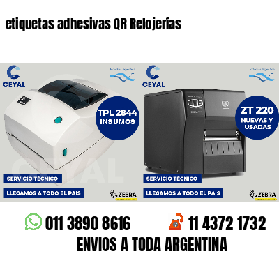 etiquetas adhesivas QR Relojerías