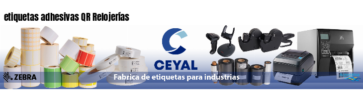 etiquetas adhesivas QR Relojerías