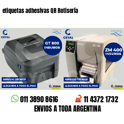 etiquetas adhesivas QR Rotisería