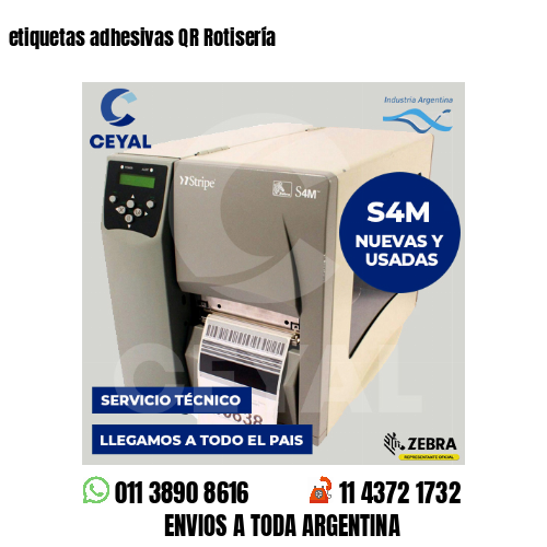 etiquetas adhesivas QR Rotisería