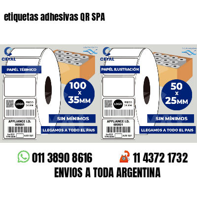 etiquetas adhesivas QR SPA