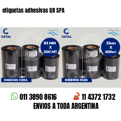 etiquetas adhesivas QR SPA