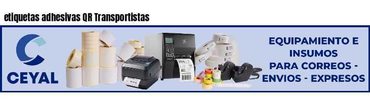 etiquetas adhesivas QR Transportistas