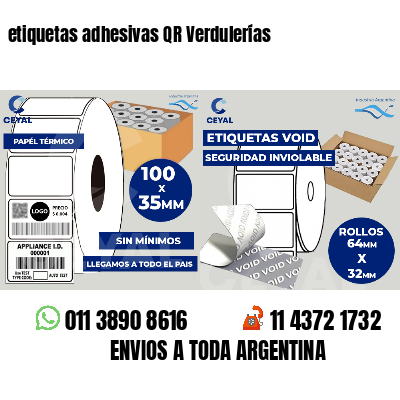 etiquetas adhesivas QR Verdulerías