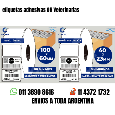 etiquetas adhesivas QR Veterinarias