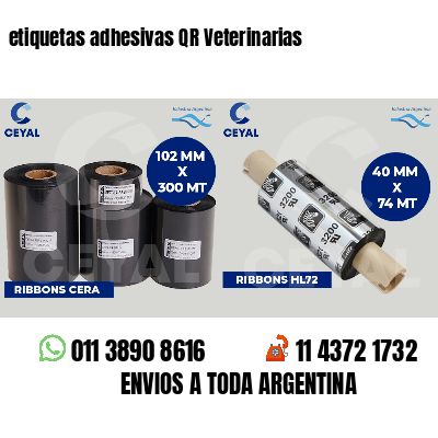 etiquetas adhesivas QR Veterinarias