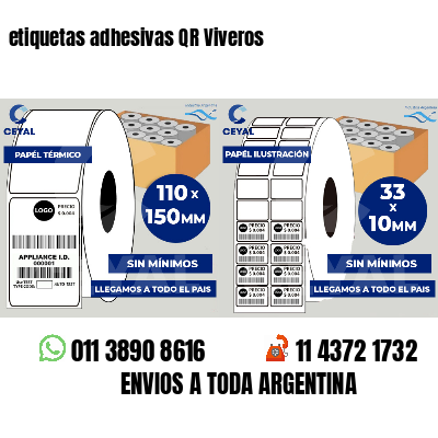 etiquetas adhesivas QR Viveros