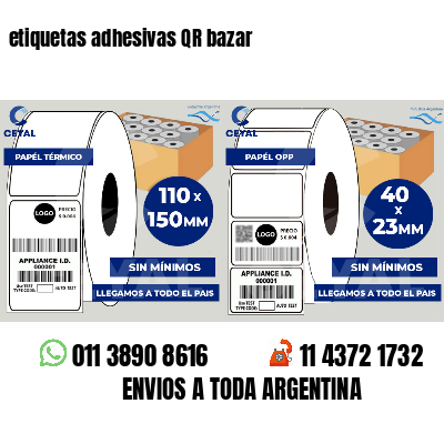 etiquetas adhesivas QR bazar