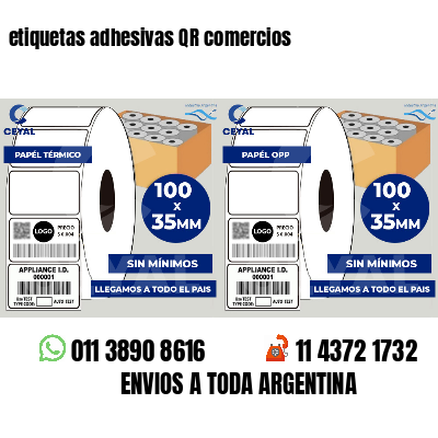 etiquetas adhesivas QR comercios