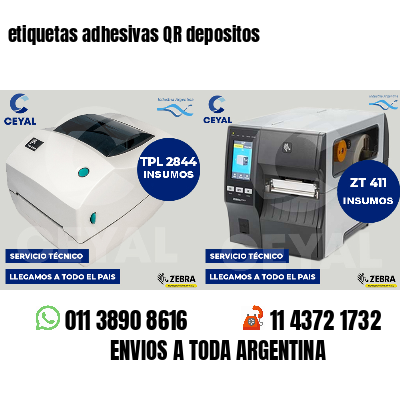 etiquetas adhesivas QR depositos