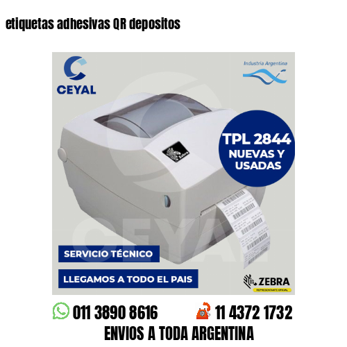 etiquetas adhesivas QR depositos
