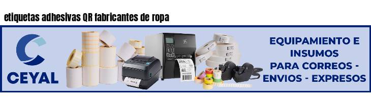 etiquetas adhesivas QR fabricantes de ropa
