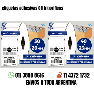 etiquetas adhesivas QR frigorificos