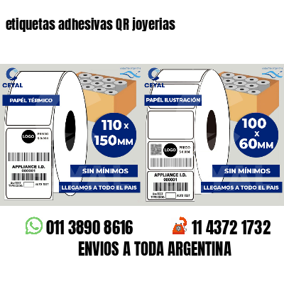 etiquetas adhesivas QR joyerias