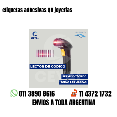 etiquetas adhesivas QR joyerias