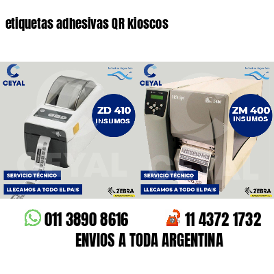 etiquetas adhesivas QR kioscos