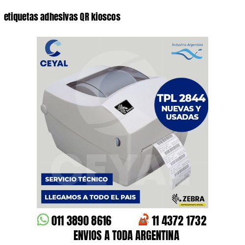 etiquetas adhesivas QR kioscos