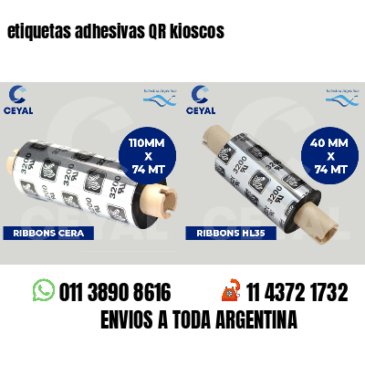 etiquetas adhesivas QR kioscos