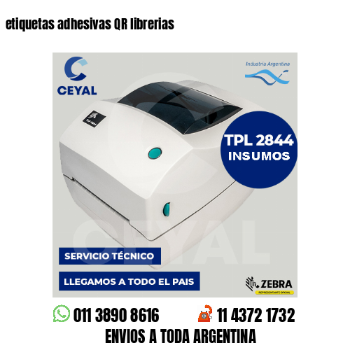 etiquetas adhesivas QR librerias