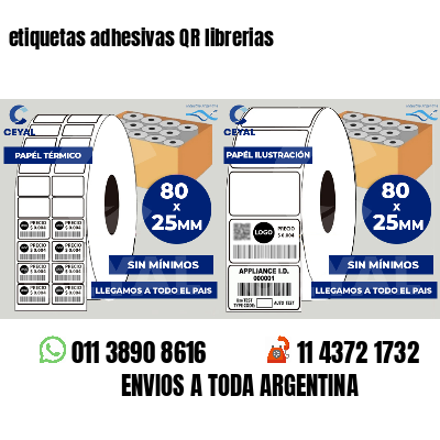 etiquetas adhesivas QR librerias