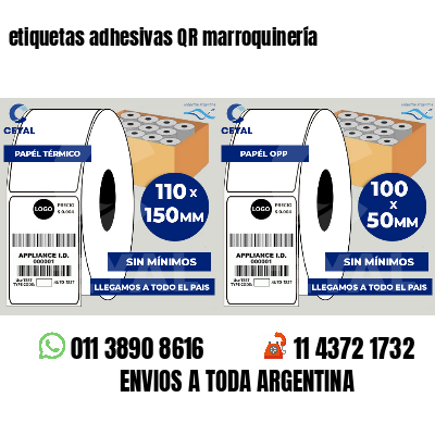 etiquetas adhesivas QR marroquinería